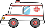 4.3ft Ambulance Cardboard Cutout Photo Booth Props Large Cardboard Plastic Standup Medical Theme Party Decorations for Nurse Appreciation Week Nursing School Graduation Doctor Retirement Events by Unknown