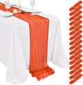 Showgeous 16 Pack Orange Cheesecloth Table Runner 17 x 108 Inch by Showgeous