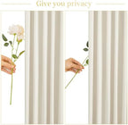 10 Panels Beige Backdrop Curtain for Baby Shower Wrinkle Free 50ft x 10ft Backdrop Drapes Panels for Parties Wedding Bridal Shower Birthday Photo Photography Fabric Background Decoration - Image 7
