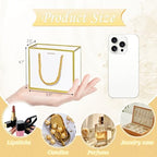 EQOREIIN 100 PCS Small Gift Bags with Handles, 5.5x 2.5x4.7 Inches Mini Bag - Image 3