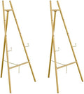 Gold Easel Stand for Sign, Heavy Duty Easel, 4-Tier Adjustable Art Easel for Painting, Wedding Sign 2pc by Atronor
