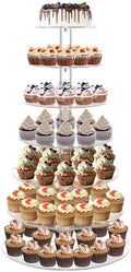 YestBuy Cupcake Stand, Acrylic Cupcake Tower Tree, 7 Tier Large Cupcake Holder for Pastry, Clear Cupcake Dispaly Stand for Party, Wedding, Baby Shower by YestBuy