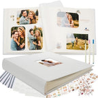 Vienrose Scrapbook Photo Album, 12x12 Inches, 100 Pages, White by Vienrose