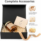 Black Birthday Gift Box with Magnetic Lid for Presents, 9.5"x7"x3.5" - Image 4