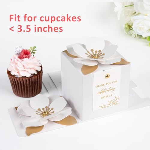 FEIYI 20 PCS Favor Boxes, White, 3.55x3.55x3.55 - Image 4