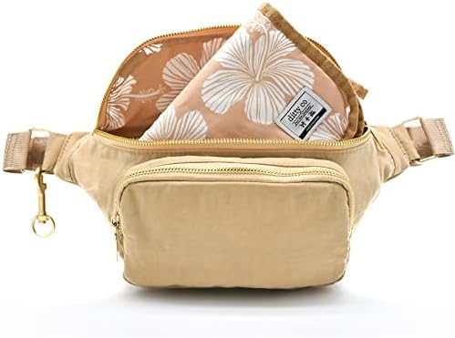 Ditty Co. - Lanikai Small Diaper Bag - Portable Changing Pad - Crossbody Bags For Women - Fanny Pack - Baby Travel Essentials (Natural Tan) by DittyCo