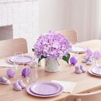 Set of 6 Artificial Flower Table Centerpieces (Lilac, 6 X Flower Table Centerpieces) - Image 6