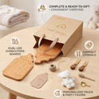 Baby Bottle Shaped Acacia Wood Cheese Board Gift Set - Premium Baby Shower Prizes for Game Winners, Gender Reveal & Bridal Shower Party Favors for Guests Acacia Wood 10 Sets - Image 6