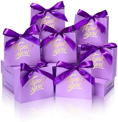 DOYIDE 120 Pack Small Thank You Gift Bags, Party Favor Bags with Bow Ribbon by DOYIDE