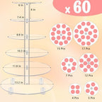 YestBuy Cupcake Stand, Acrylic Cupcake Tower Tree, 6 Tier Large Cupcake Holder for Pastry, Clear Cupcake Dispaly Stand with Base for Party, Wedding, Baby Shower - Image 5