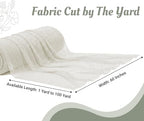 Pack of 20 Yard Chiffon Drapery Fabric, 60" Wide, Multiuse - Ivory - Image 2