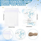 Pickmesh 50 Sets Baby Shower Shot Glasses for Guests Include We Can Bearly Wait Acrylic Shot Glasses It's a Boy Bear Cards Bags for Boy Gender Reveal Party Favors Supplies - Image 3