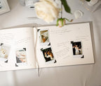 Personalized Guest Book - 11.5" x 8.5" Premium Custom Guest Signing Book with Bookmark and Blank Pages for Wedding Reception Table Decoration Engagement Birthday Party Event, Wine - Image 5