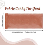 35 Yard Organza Fabric 44" Wide for Wedding Event Décor - Coral Peach - Image 2