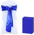 MDS® Pack of 125 Satin Chair Sashes for Wedding & Events – Royal Blue by MDS