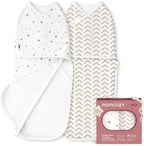 Momcozy Swaddles for Newborns, Quiet Fastener Swaddle for Infant 0-3 Months by Momcozy