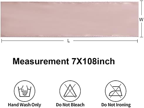 Blush Pink Chair Bows Sashes 50 Pack, Gankar Satin Light Rose Gold Chair Ribbons Ties for Wedding Party Birthday Gender Reveal Decoration - Image 6