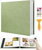 Large Photo Album Self Adhesive Scrapbook Album for 4x6 5x7 8x10 Pictures DIY Photo Book for Wedding, Anniversary, Christmas, Baby Shower, Ideal for Preserving Precious Moments by HoneyTolly