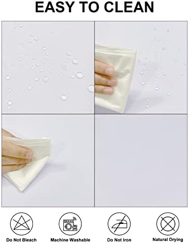 Fokitut 12 Pack Waterproof Round Tablecloth, 120 Inch, Stain Resistant and Wrinkle Polyester Table Cloth, Fabric Table Cover for Kitchen Dining, Wedding, Party, Holiday Dinner-White - Image 2