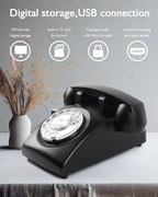 Audio Guest Book Wedding Phone, Retro Audio Guestbook (Black) - Image 3