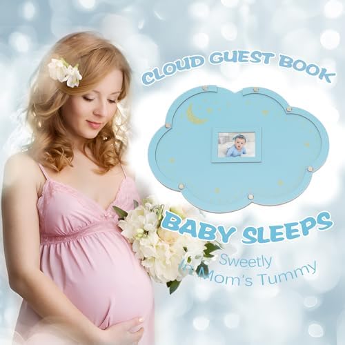 xiheer Baby Shower Guest Book Alternatives, Cloud Baby Shower Decorations - Image 4