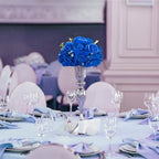 BLOSMON Artificial Flower Balls Wedding Centerpieces 10pcs 11.8" Royal Blue Fake Flowers Rose Hydrangea Ball Arrangement Center Pieces for Table Silk Floral Bouquet for Wedding Party Home Decor - Image 2