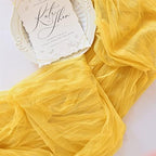 Yellow Cheesecloth Table Runner Fall Wedding Birthday Party Decor 6 Pack - Image 2