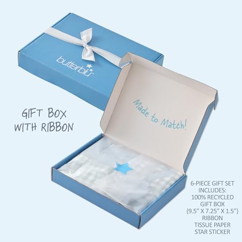 Butterblu Check Me Out 6-Piece Baby Layette Gift Set 100% Organic Cotton - Image 4