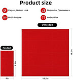 KAMMAK Red Napkins Disposable Dinner Paper Napkins with Pocket 100 Pack Cloth Like Folded Wedding Reception Napkin Guest Hand Towels for Party Decoration, Bathroom, Kitchen, Hotel (16.5 x 16.5 inch) - Image 6