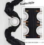 12 Pack 23 x 120 Inch Black Table Runner 10Ft Cheesecloth - Image 6