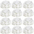 11.81 Inch White Hydrangea Flower Balls for Centerpieces by DIYDOFUN