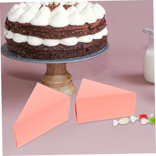 Garneck 50pcs Boxes Practical Sugar Container Lovely Presents Cases Triangle Cake Boxes - Image 7