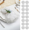 100 Pack White Cheesecloth Napkins Washable 21x21 Inches White Cloth Napkins Set of 100 Dinner Table Napkins for Wedding Cotton Gauze Bridal Baby Shower Rustic Boho Summer Party Table Decor by FoliafeelHome