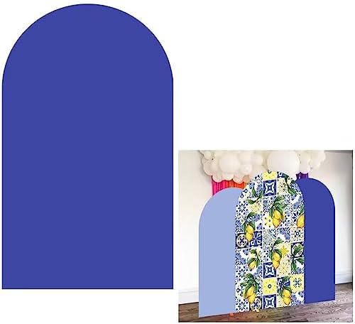 Arch Backdrop Covers Stretchy Spandex Fabric Lemon Blue Background for Birthday Baby Shower Party Decoration (7.2X4FT,ZUS-Arch-GX-1332) by NIVIUS+PHOTO