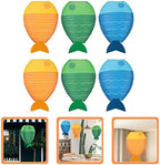 Fish 6pcs Mermaid Fish Shaped Hanging Nautical Party Decoration Supplies for Baby Shower Birthday - Image 6