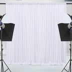 10x10ft Wrinkle Free White Backdrop Curtain for Parties Soft Fabric Drapes Wedding White Curtain Backdrop for Birthday Party Decorations Background for Photography 5x10ft, 2 Panels - Image 7