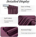 20ft x 12ft Burgundy Backdrop Curtains for Parties, Wrinkle Free 4 Panels Photo Backdrop Drapes Back Drop Cloth for Wedding Birthday Photography Background Decor - Image 5