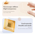 BenRan 100 Set 3.5 Inch Moon Cake Box Clear Mini Cake Containers - Image 3