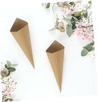 120pcs Wedding Paper Cones Confetti Petal Decorations Xmas - Image 5