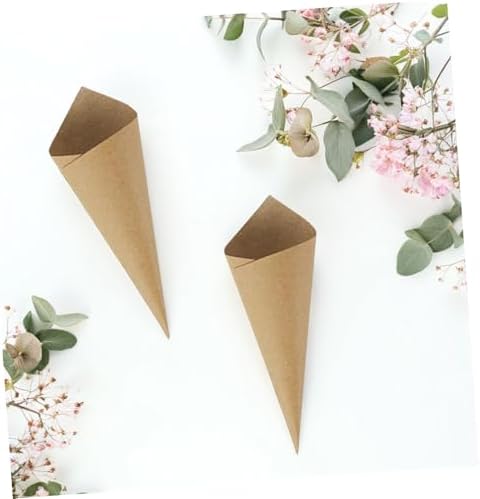 120pcs Wedding Paper Cones Confetti Petal Decorations Xmas - Image 5