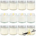 12 Pcs 4 Oz Mini Soy Candles,Vanilla Scented,Aromatherapy Candle,Bulk Candle Set，Great Stress Relieving Scented Candles for Girls as a Gift for Birthdays, Weddings and More! by Veiuwa