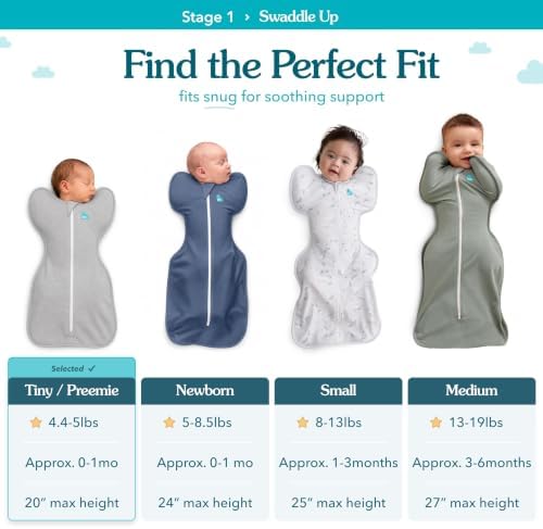 Love to Dream Swaddle Up, Baby Sleep Sack | 1.0 TOG, 4.4-5 lbs, Deep Olive - Image 3