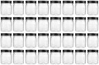 novelinks 8 oz Plastic Mason Jars and Clear Plastic Jars with Lids 8 oz by novelinks
