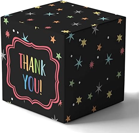 Inkdotpot Paper Box - Mini Favor Box For Baby Shower 4x4x4 Inches Paper Gift Boxes, Candy Paper Box For Party Favors, Baby Shower Rainbow,Boy/Girl Theme- Pack Of 20 by Inkdotpot