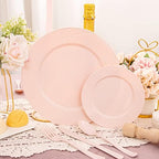 YOUBET 125PCS Pink Plastic Plates for Baby Shower Birthday Parties - Image 4