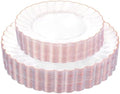 YOUBET 60PCS Rose Gold Plastic Plates for Party Wedding Baby Shower by YOUBET