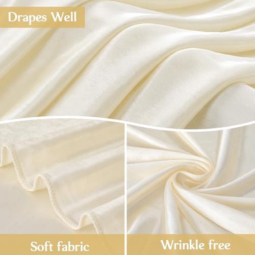 Big Beige Bow Backdrop Large Beige Bow Decor Gift Bows Birthday Decorations 48x24x120 Inches Giant Bow Birthday Party Backdrop for Wedding Baby Shower Photography Coquette Room Decor - Image 5