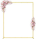 Wokceer Square Wedding Arch Backdrop Stand Gold Metal Arch 7.2FT x 6FT by Wokceer