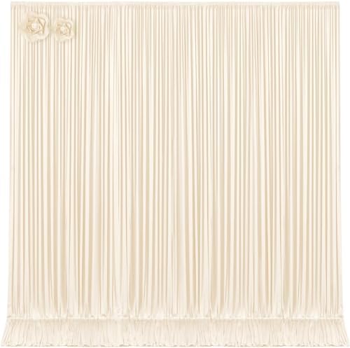 10ft x 15ft Champagne Wrinkle Free Backdrop Curtains for Wedding Party Backdrops Curtain Drapes Fabric Decorations Photo Back Drop Cloth for Baby Shower Photography Stage Reception by Tao-GePartyDecorations
