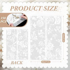 Fullhawl 250 Pcs Vellum Jackets for 5x7 Invitations Bulk,Rose - Image 3